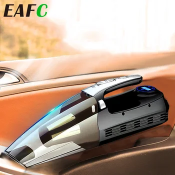 Многофункциональный автомобильный пылесос + надувной насос с цифровым дисплеем, портативный автомобильный пылесос двойного назначения, супер Всасывающий для домашнего авто