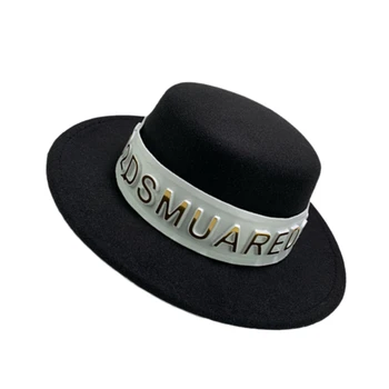 Модная джазовая шляпа, ковбойская шляпа, алфавитный котелок, цилиндр с широкими полями для повседневной носки
