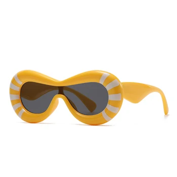 Модные винтажные солнцезащитные очки в стиле стимпанк с бабочкой, женские Для мужчин, солнцезащитные очки, роскошный бренд, дизайнерские очки в стиле панк-конфет, UV400
