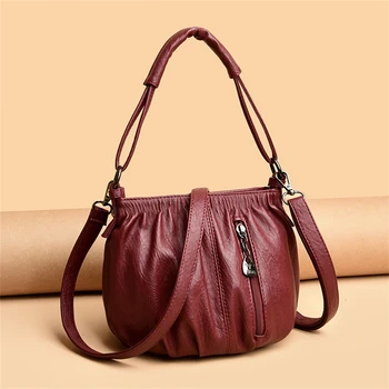 Модные маленькие сумки через плечо для женщин 2023 года, роскошная дизайнерская сумка из мягкой кожи, женская сумка-мессенджер Bolsa Sac