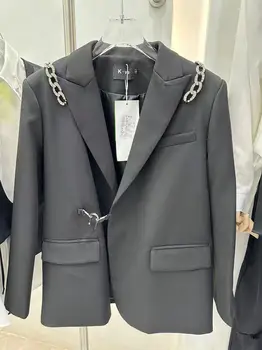 Модные мужские пальто и куртки DK11 2023 для подиума, роскошный Европейский дизайн, мужская одежда для вечеринок
