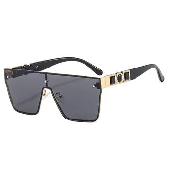 Модные солнцезащитные очки от бренда для мужчин, деловых поездок, женские солнцезащитные очки, трендовые солнцезащитные очки в квадратной оправе с большой оправой