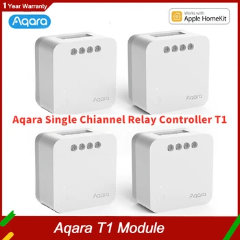 Модуль одностороннего управления Aqara T1 Zigbee 3.0 Беспроводной Релейный контроллер 1 Канал С Нейтралью/ Без Нейтрали Удаленная работа с Apple Homekit
