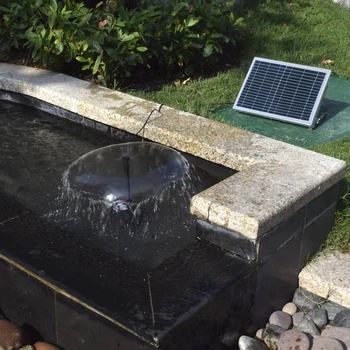 Мощный солнечный ландшафтный фонтан 17 В 10 Вт Оборудование Солнечный водяной насос Садовые фонтаны Декоративный фонтан