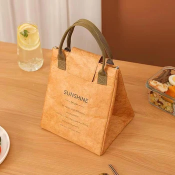 Мужская Многоразовая Изолированная сумка для ланча, Женская Термосумка для хранения продуктов, бумага для рукоделия, Прочный Симпатичный термосумка для офиса
