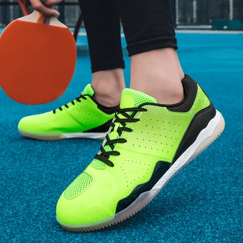 Мужские кроссовки для настольного тенниса, уличные мужские спортивные кроссовки для тренажерного зала, Качественная черно-синяя мужская профессиональная обувь для пинг-понга и бадминтона