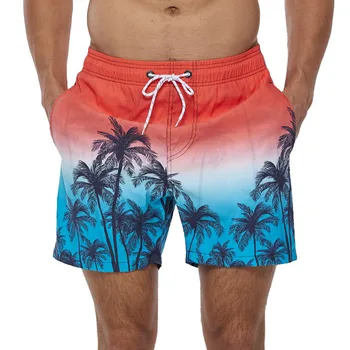 Мужские плавки для серфинга, мужские шорты для серфинга с карманами, летние быстросохнущие пляжные повседневные шорты на шнурке, короткие мужские шорты