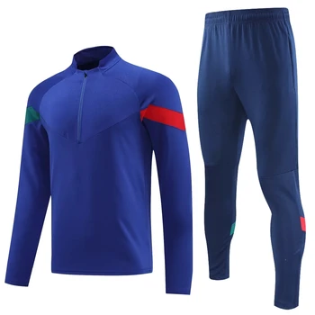 Мужские футбольные спортивные костюмы Survetement, комплекты футбольных курток для мальчиков, комплект футболок для тренировок, футбольные костюмы