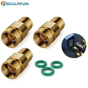 Набор линз SCULPFUN S10, стандартная линза 3шт. + 3 уплотнительных кольца, прозрачные, защищают от масла и дыма, просты в установке.