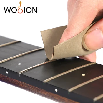 Наждачная бумага для гитары Wosion, прокладка. Наждачная бумага для полировки ладов, инструмент для реставрации акустической гитары, электрогитары, инструмент для полировки ладов.