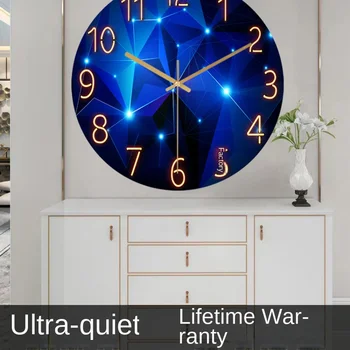настенный декор Di Lan онлайн часы знаменитостей, немой настенный будильник, часы для гостиной, спальни, креативные кварцевые часы, домашние современные настенные часы.