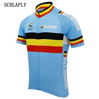 Национальный флаг Бельгии велосипедная майка летняя туристическая велосипедная одежда с коротким рукавом джерси дорожный трикотаж дышащая велосипедная одежда schlafly