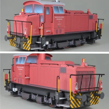 Немецкий дизельный локомотив MaK G700C в масштабе 1:35, набор бумажных моделей, игрушка ручной работы