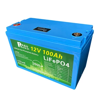 Низкотемпературные солнечные морские аккумуляторы Lifepo4 Литиевая батарея 12v 100ah с управлением через приложение