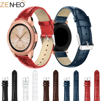 Новая мода для samsung Galaxy watch 42-мм смарт-ремешок для часов ремешок из крокодиловой кожи 20-мм сменные ремешки для часов