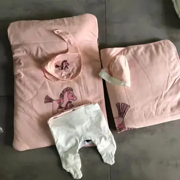 Новое поступление, высококачественные модные брендовые комплекты детских комбинезонов для новорожденных мальчиков или девочек, одеяло, Спальный мешок, 5 комплектов, Бесплатная доставка