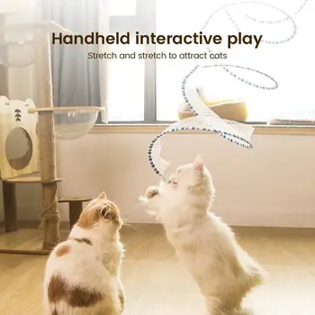 Новые 2шт Складные игрушки-туннели S-образной формы для кошек с игровыми туннелями из перьев Аксессуары для котенка Зоотовары для домашних кошек