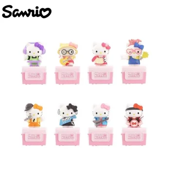 Новый Креативный аниме-сериал Kawaii Sanrio Hello Kitty Music Festival Series Music Box Музыкальная Шкатулка для слепых Модный Подарок-сюрприз