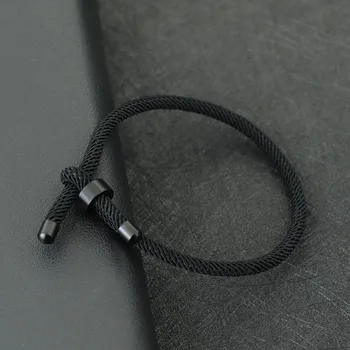 Новый минималистичный браслет-цепочка с застежкой из нержавеющей Стали, Регулируемый Веревочный браслет, Аксессуары для Фестиваля ювелирных изделий дружбы Joias