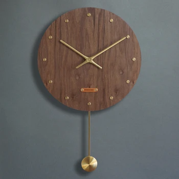Новый продукт новые китайские настенные часы без звука кварцевые часы для гостиной креативные художественные часы домашние деревянные часы ретро настенные часы
