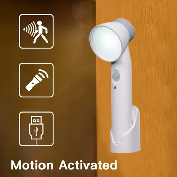 Новый светильник с датчиком движения 3 в 1, домашний USB, индукционный для человеческого тела, маленький ночник, настольная лампа, настенный светильник, фонарик для улицы