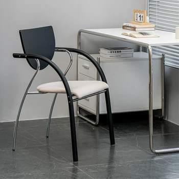 Обеденные стулья скандинавского дизайна, современные простые железные стулья для макияжа, стул для переговоров в кафе, стул для ресторана