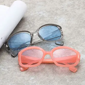 Овальные женские солнцезащитные очки Y2K Солнцезащитные очки футуристических панк-оттенков, винтажные очки для женщин и мужчин, очки UV400