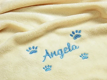 Одеяло для собак из кораллового флиса, персонализированные одеяла для сна домашних животных, бесплатная печать с рисунком лапы, Маленькие Большие собаки, Кошка, одеяло для душа и ванны