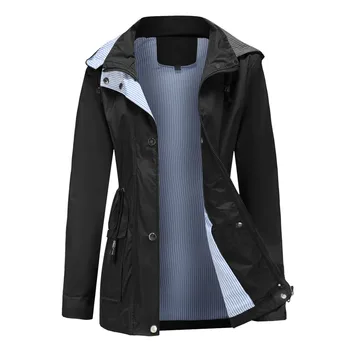 Однотонный дождевик, зимняя куртка, женская толстовка с капюшоном, теплая водонепроницаемая куртка, пальто для спорта на открытом воздухе, ветровка, куртки Corta Vento,