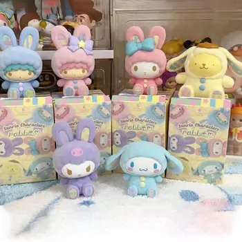 Оригинальная игрушка Sanrio Rabbit серии Blind Box Cinnamoroll/Kurumi Trend, мини-фигурка, украшение детской комнаты, подарок на день рождения