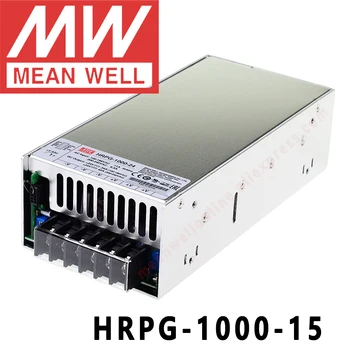 Оригинальный MEANWELL HRPG-1000-15 15V 64A meanwell HRPG-1000 15V 960W с Одним Выходом с Функцией PFC