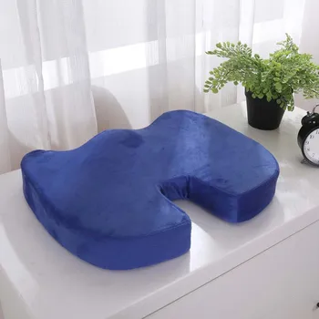 Ортопедическая подушка для сиденья с эффектом памяти, массажный коврик для кресла, Офисная спинка для водителя, Домашний декор пилота