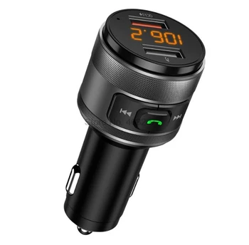 от DHL или FedEx 10шт C57 Quick Charge 3.0 Автомобильный Bluetooth FM-передатчик, двойное USB-автомобильное зарядное устройство, MP3-плеер, автомобильная зажигалка Handfree