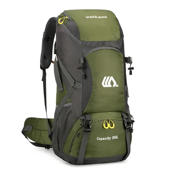 Открытый рюкзак 50Л, легкие походные сумки для скалолазания большой емкости, походная дорожная сумка для кемпинга, сумки через плечо
