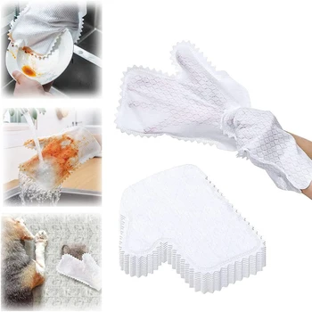 Перчатки для домашней дезинфекции, удаления пыли, рыбьей чешуи, Многоразовые перчатки из микрофибры для жалюзи, уборка дома