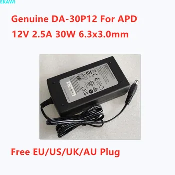 Подлинный APD DA-30P12 12V 2.5A 30W Диаметром 6,3 мм, 6,3 мм, адаптер переменного тока для зарядного устройства