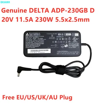 Подлинный DELTA ADP-230GB D 230 Вт 20 В 11.5A 5,5x2,5 мм Адаптер переменного/постоянного тока Для MSI GS66 GL75 A17-230P1B Зарядное Устройство Для Игрового ноутбука