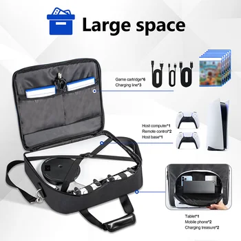 Портативная сумка через плечо для хранения Sony PS5, чехол для переноски, игровая консоль Playstation 5, контроллер Dualsense, аксессуары, дорожная сумка
