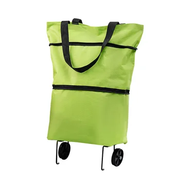 Портативные Складные сумки для покупок, маленькая тележка для покупок, сумка для покупок на колесиках, сумка для фруктов, овощей, Органайзер для упаковки продуктов питания