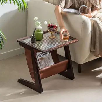 Приставной столик для дивана маленький журнальный столик прикроватная тумбочка Changhong стеклянный приставной столик стол для хранения журнальный столик для гостиной muebles