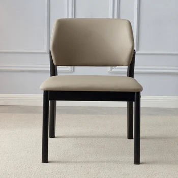 Простой Бытовой Обеденный стул из массива дерева, Скандинавский Современный Книжный стол и стул, Итальянский Легкий Роскошный Дизайнерский стул со спинкой