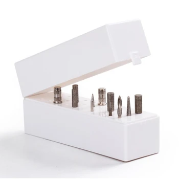 Профессиональный держатель для сверла для ногтей на 30 отверстий Шлифовальная головка Подставка Коробка для дисплея Портативный Органайзер для инструментов для маникюра и педикюра