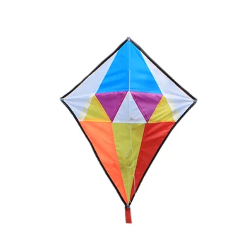 Развлечения и спорт На открытом воздухе Новоприбывший Алмазный Воздушный Змей / Rhombus Kites С Ручкой и Леской Для Хорошего Полета