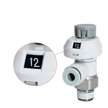 Регулятор скорости с индикатором AS1201FS-M5-04/06A/2201-01 Пневматические фитинги Дроссельный клапан