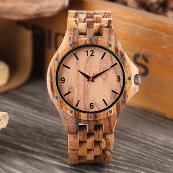 Ретро мужские дизайнерские часы ручной работы из натурального дерева, деревянный регулируемый ремешок, подарки, кварцевые наручные часы для мужчин Relogio Masculino