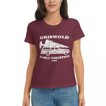Рождественская классическая футболка Griswold Family, белые футболки для женщин, женская футболка, женская футболка Оверсайз