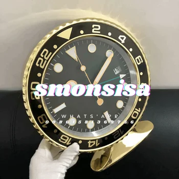 Роскошные металлические настольные часы Часы в форме часов Большие современные со светящимися функциями Художественные часы Часы современного дизайна