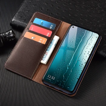 Роскошный Кожаный Бумажник с Рисунком Личи, Чехол для Телефона Samsung Galaxy A11 A21 A31 A41 A51 A71 A81 A91 4G 5G, Откидная Магнитная крышка