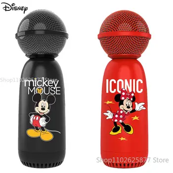 Ручной Портативный беспроводной Bluetooth-плеер со звуком домашнего KTV-плеера Disney Mickey Minnie Со встроенным микрофоном для изменения голоса