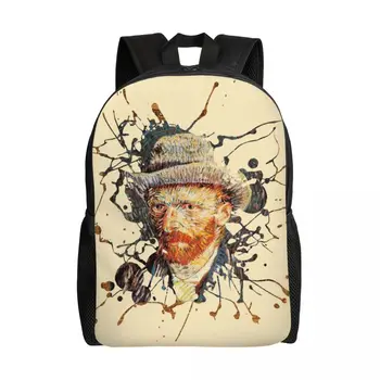 Рюкзак Vincent Van Gogh Splat для мужчин и женщин, водонепроницаемая сумка для рисования в колледже, сумка для книг с принтом
